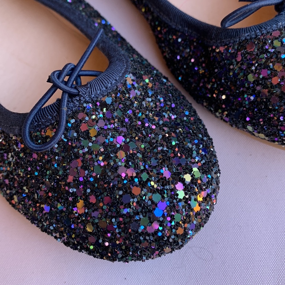 Bloch Navy sparkle ballet dress shoes size 3.5 - Picture 5 of 12